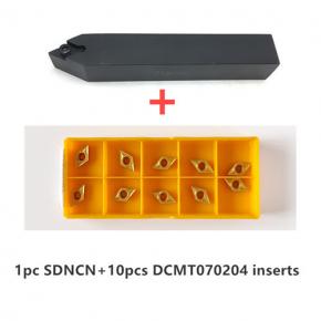 1pc SDNCN cutter+10pcs DCMT070204 inserts