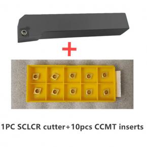 1pc SCLCR/SCLCL cutter+10pcs CCMT060204 inserts