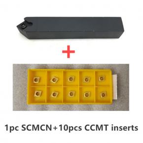 1pc SCMCN cutter+10pcs CCMT060204 inserts